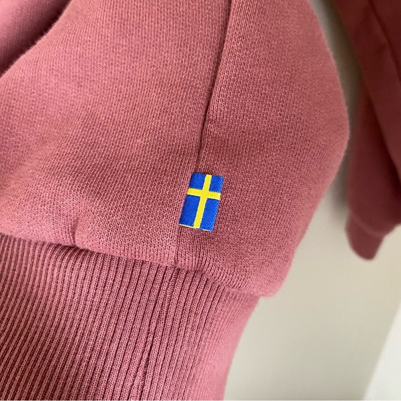 Fjallraven Mesa Mauve Pink Logo Cotton Crewneck Women's Small - Picture 8 of 14